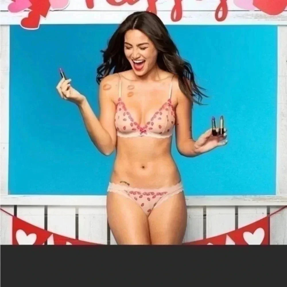 Hanky Panky mesh lips Bralette XS